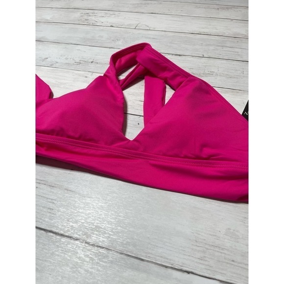 Ralph Lauren women’s twist back bikini top pink halter soft boho cottage core - Picture 5 of 9